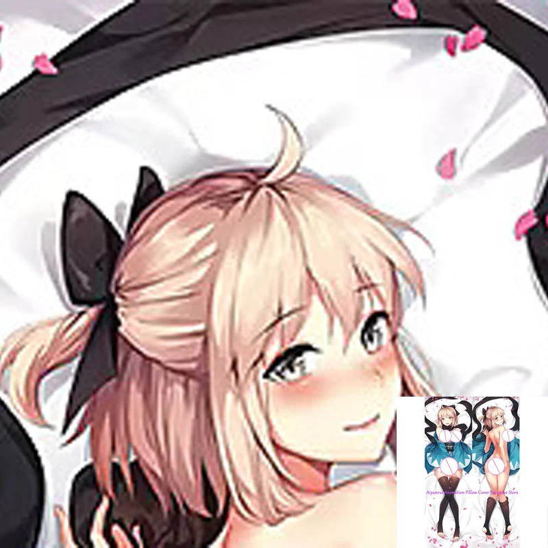 

Anime Pillow Cover Dakimakura Okita Souji 2 Side Printed Hugging Body Pillowcase Cushion Cover Bedding