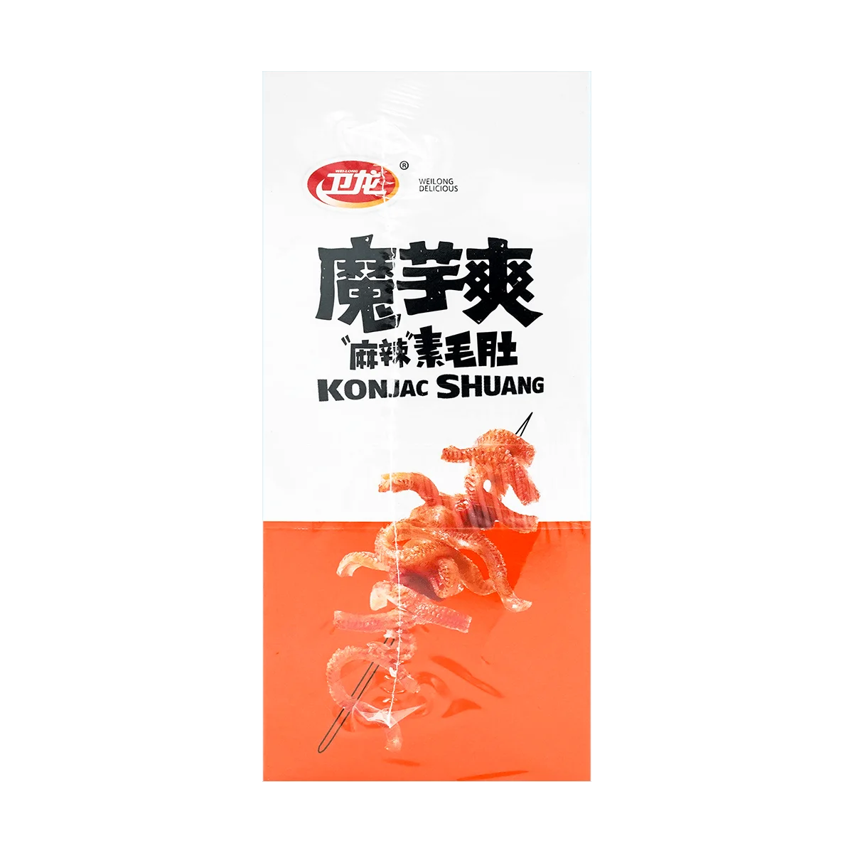 [4 PAK] WEILONG Sichuan Mala Vegetarian tripe-berbasis Konjac, 12.7oz x 4 PAK-makanan ringan Cina autentik