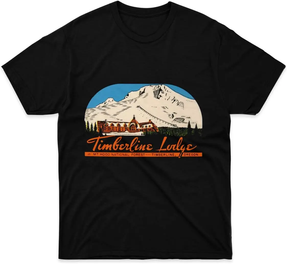 Timberline Cotton Lodge Shirt Vintage Unisex Travel Tee Decal Grafische T-shirts Top met korte mouwen voor tienermeisjes Jongens Veelkleurig