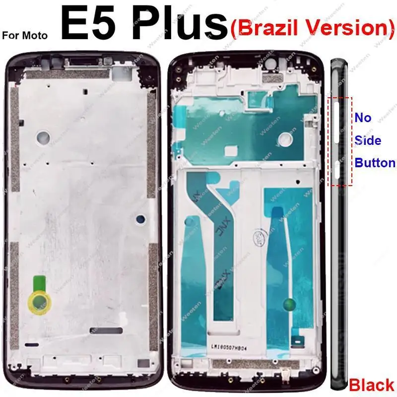 Middle Frame For Motorola Moto E3 E4 Plus E5 Play E5 Plus E5 Play Go Middle Housing Bezel Plate Cover Case Replacement Parts