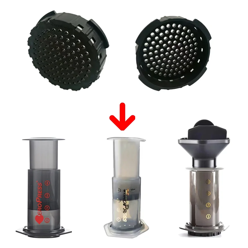 YRP Aeropress/Yuropress Kaffee-Zubehör für Air Press 64mm 350 Stück Kaffeefilter-Papier Prismo Espresso Verstärkungszubehör – Detail 2