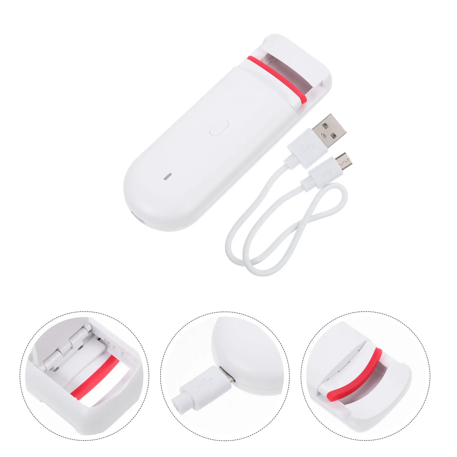 

Mini Electric Eyelash Curler Heated Precision Lash Curling Device Safe Comfortable Design Long-Lasting Hold Replaces Manual