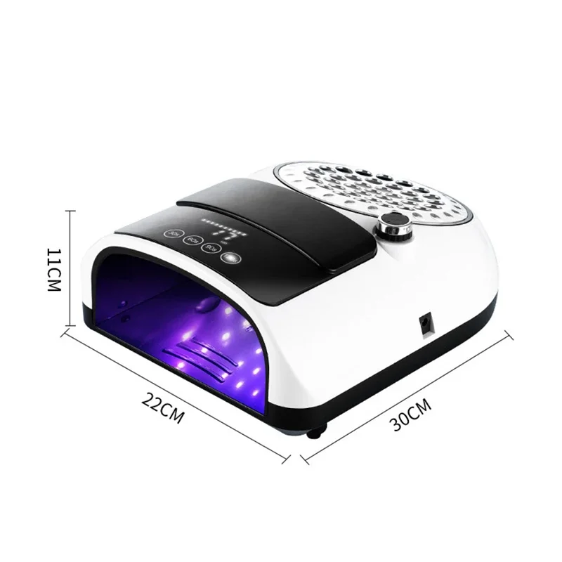 BQ-666 New 2-in-1 nail machine 126W nail art light therapy machine 60W nail art vacuum cleaner interchangeable filter