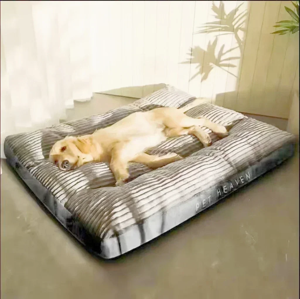 Big Dog Mat Corduroy Pad for Medium Large Dogs Oversize Pet Sleeping Bed Big Thicken Dog Sofa Removable Washable Pet Supplies