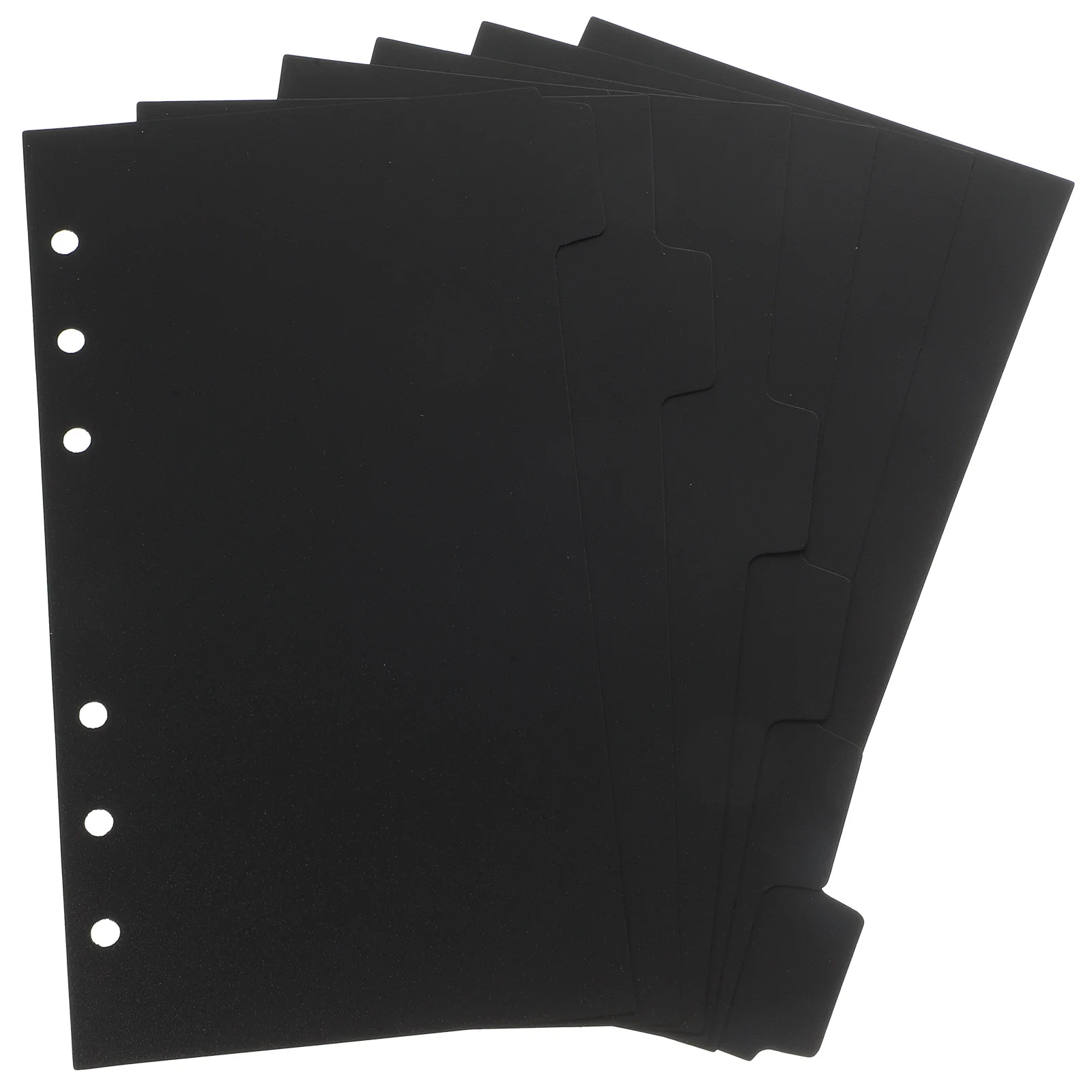 

6 Sheets Binders Inner Page Divider of Handbook Organizer Tab Dividers Tabs Protector 1720X1050X010CM Parts Black Office
