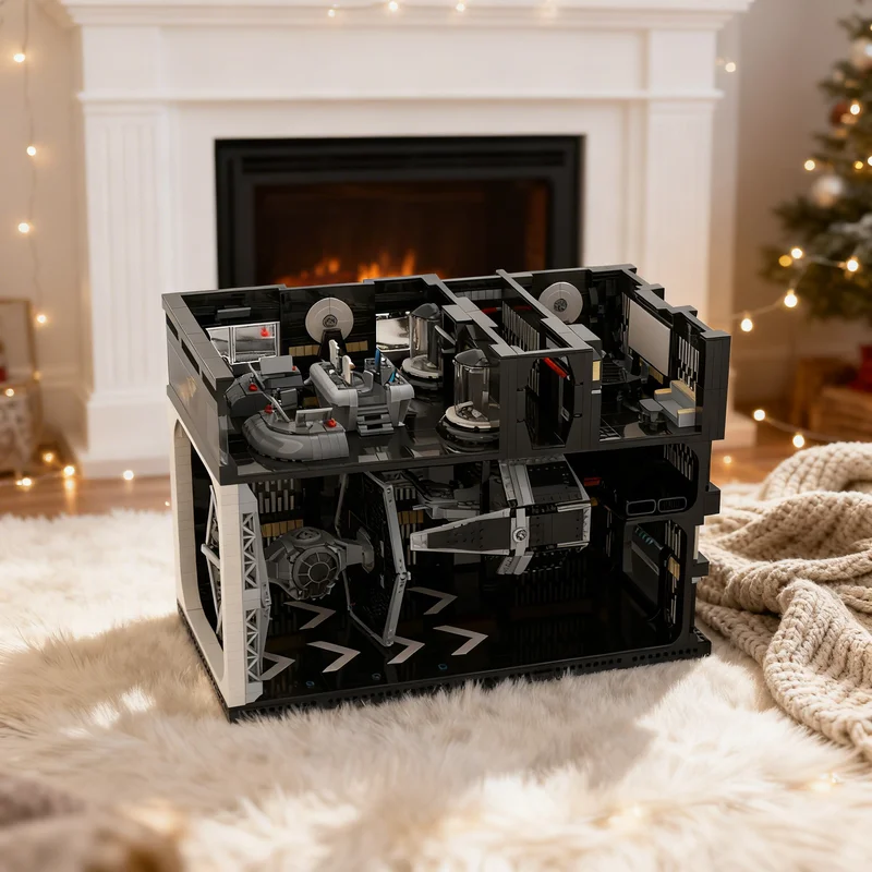 

4583pcs MOC Galactic Empire Death Star Hangar Command Battle Model Building Blocks DIY Gift Creative Collectible Display Decor