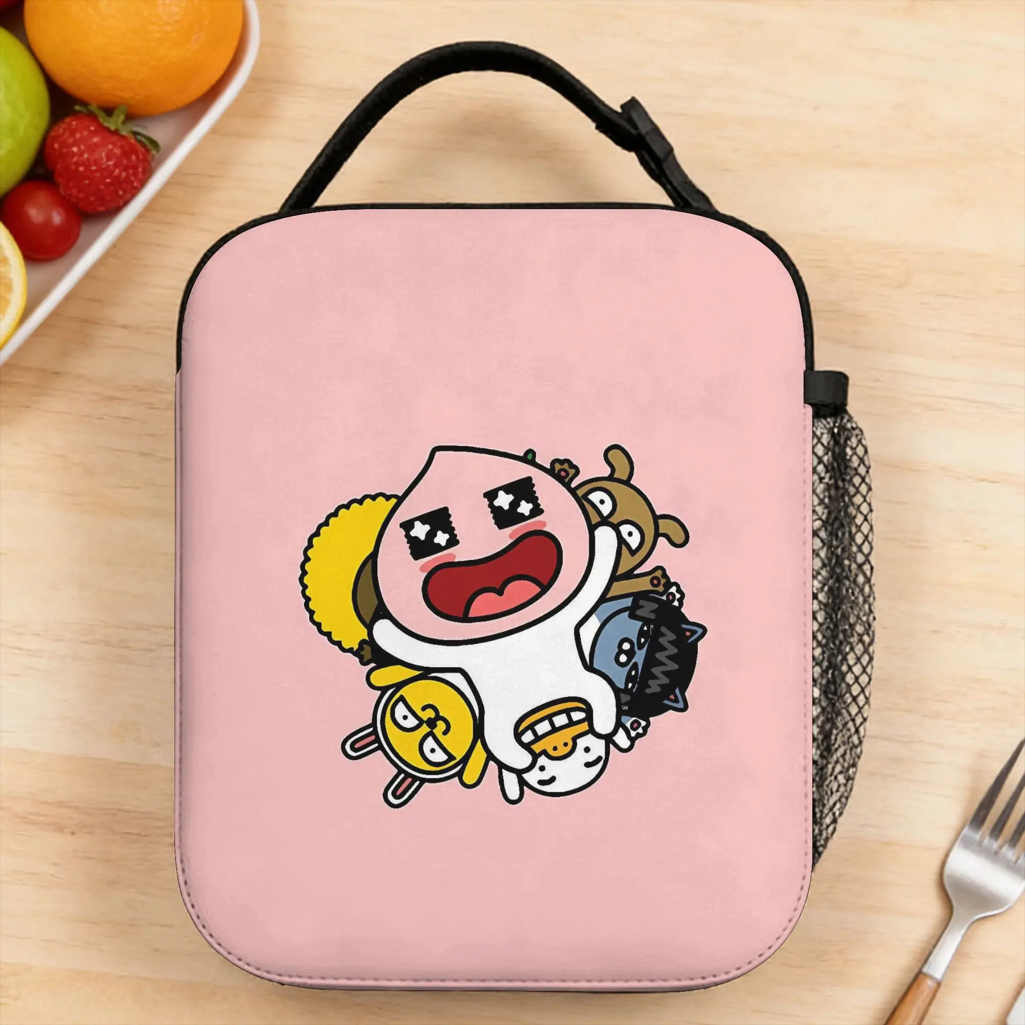 K-Kakaos F-Friends Lunch Bag Casual Travel Lunch Box Print Portable Insulated Cooler Bag