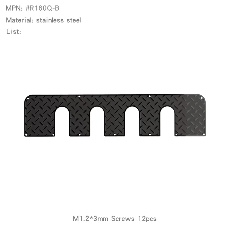 1 個の荷物ラックフロントエンド金属滑り止め保護パネル 1/10 FMS FCX10 LC80 アクセサリー用