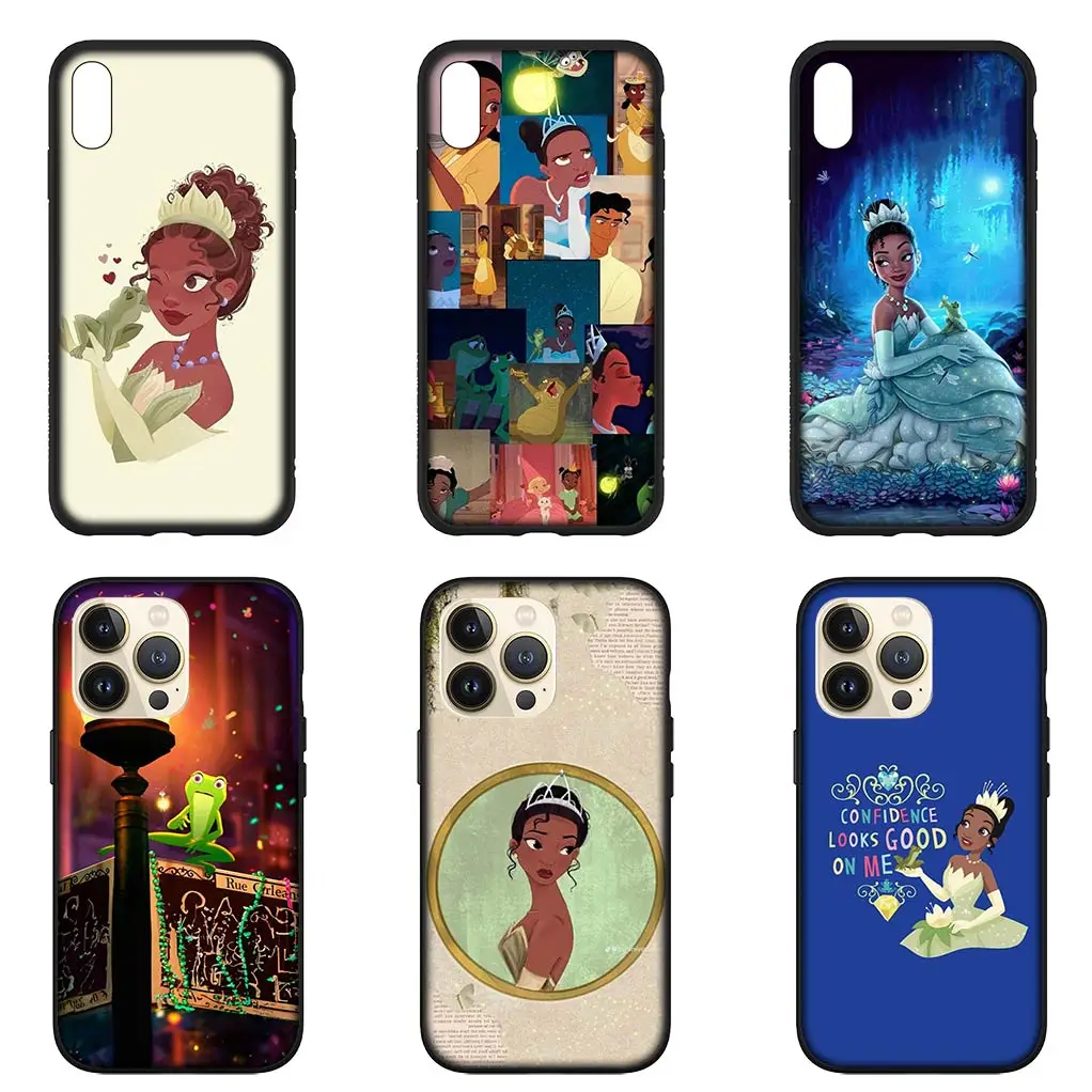 Tiana Princess And the Frog Flexible Phone Cover Case for Apple iPhone 15 14 Plus 13 12 Mini Pro Max + 13Pro 14+ 15+ Soft Coque