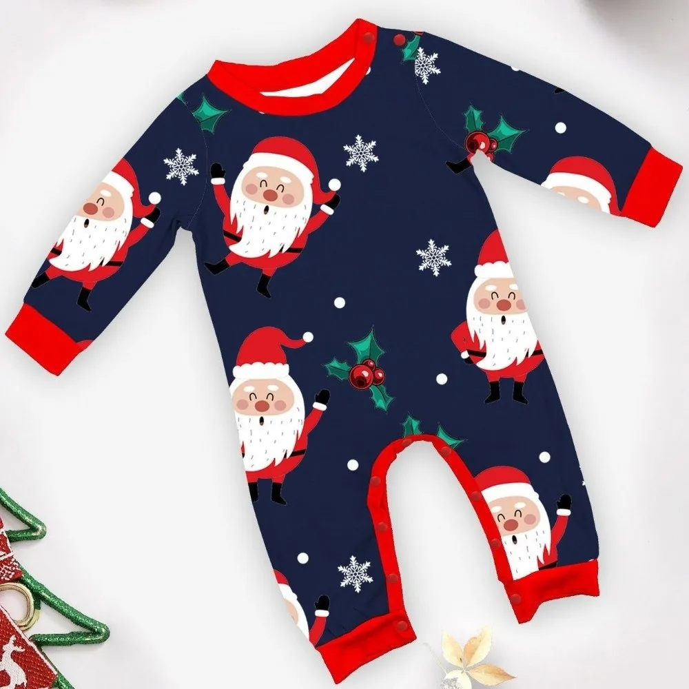 جديد عيد الميلاد الأسرة مطابقة وتتسابق مطبوعة لطيف سانتا الكبار الاطفال المتسكعون لينة فضفاضة أعلى + السراويل عيد الميلاد ملابس خاصة أبي أمي