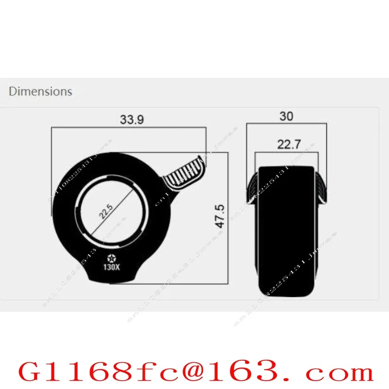 130X Throttle Electric Skateboard Door Five Star Thumb Turn Handle Electric Speed Control Handle
