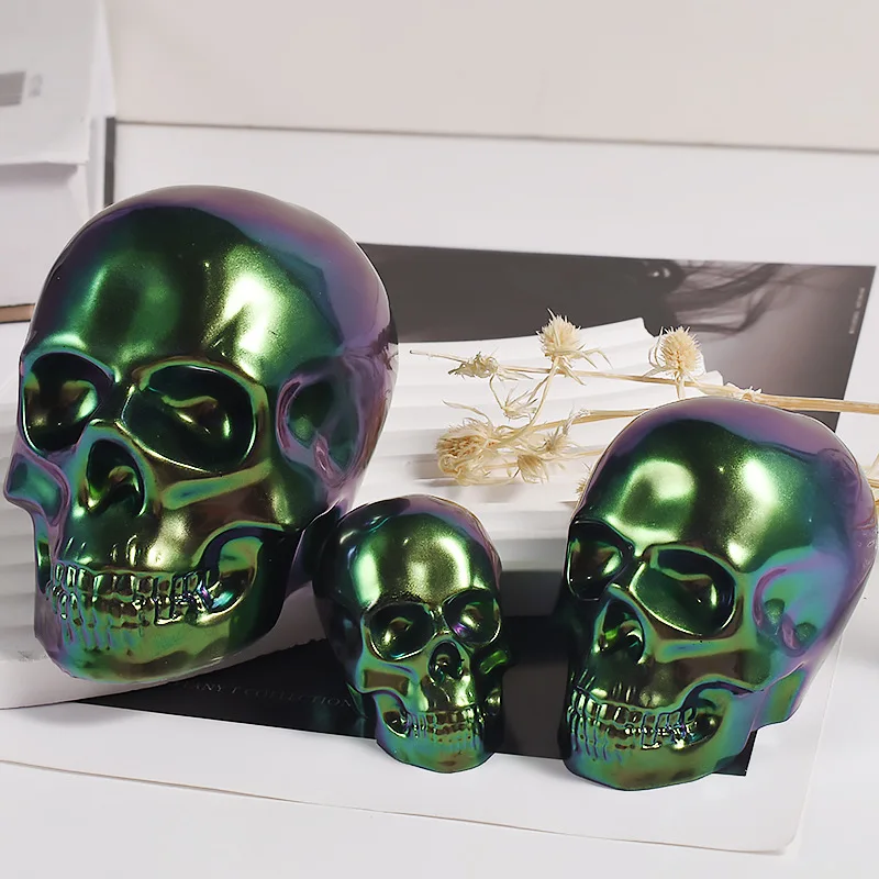 Halloween Ornament Silikon Kerze Form DIY Handgemachte Schädel Duftkerze Seife Gips Harz Gussformen Home Decor Handwerk Geschenk