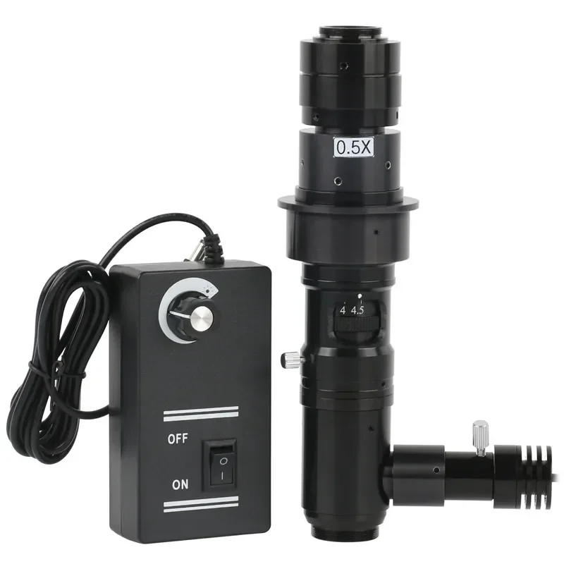 8.3MP 48MP 1080P HDMI USB VGA Lab Digital Industrial Video Microscope Camera + Coaxial Optical Lens 180X 300X C Mount Zoom Lens