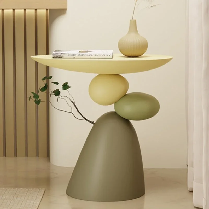 Mesa de centro de viento para sala de estar, nueva casa pequeña, mesa de lujo con luz de viento color crema, sofá de sentido para personas mayores, mesa auxiliar, noticias prácticas