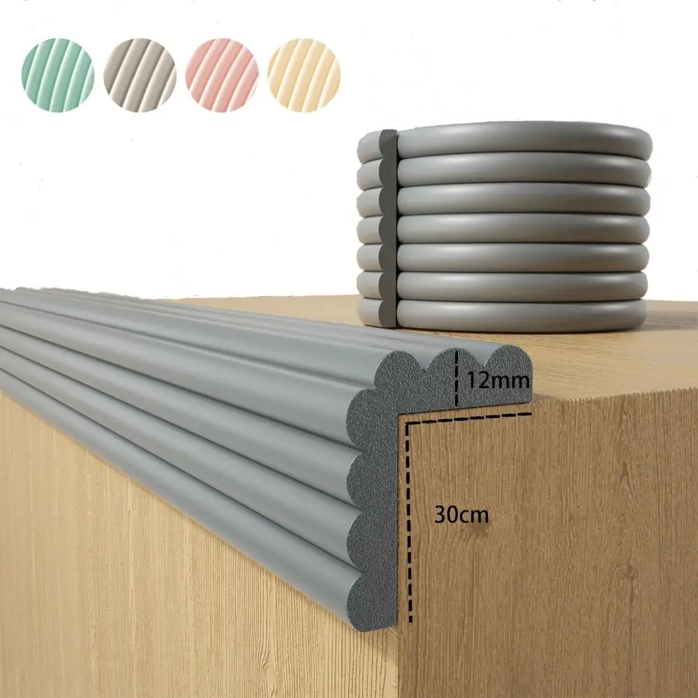 

2m Desk Edge Guard Strip Self Adhesive Soft Anti Collision Cushion Thickend Safety Wall Corner Protector