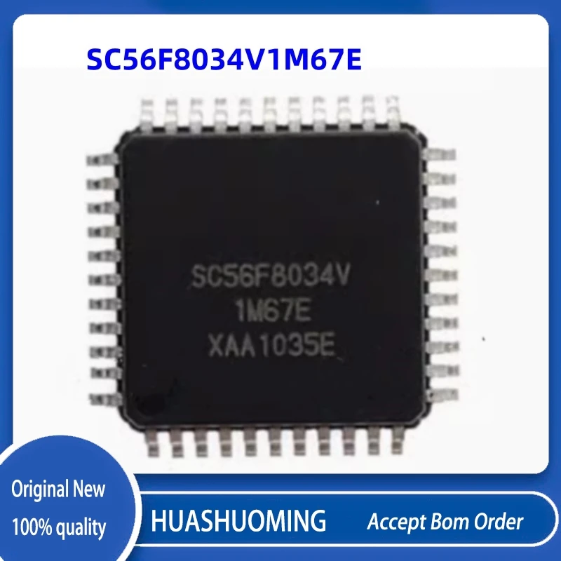 5Pcs/Lot  new    MC908GP32CFBE  MC908GP32C  MC908GP32  MC908G SC56F8034V 1M67E  SC56F8034V1M67E  SC56F8034  QFP44