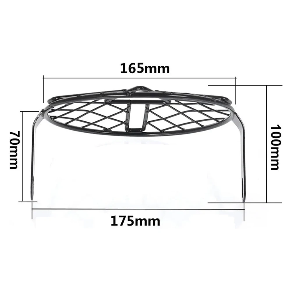 7\'\' Retro Motorcycle Mesh Mask Vintage Grill Side Mount Universal Motorcycle Headlight Lamp Cover Protector