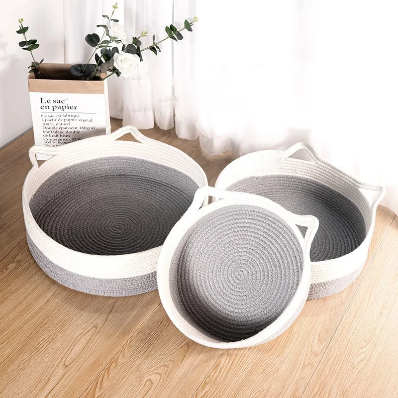 Cat Litter Cotton Thread Weaving Four Seasons Universal Cat Bed Cute Dog Nest Removable And Washable Cat Nest Warm Pet Cotton