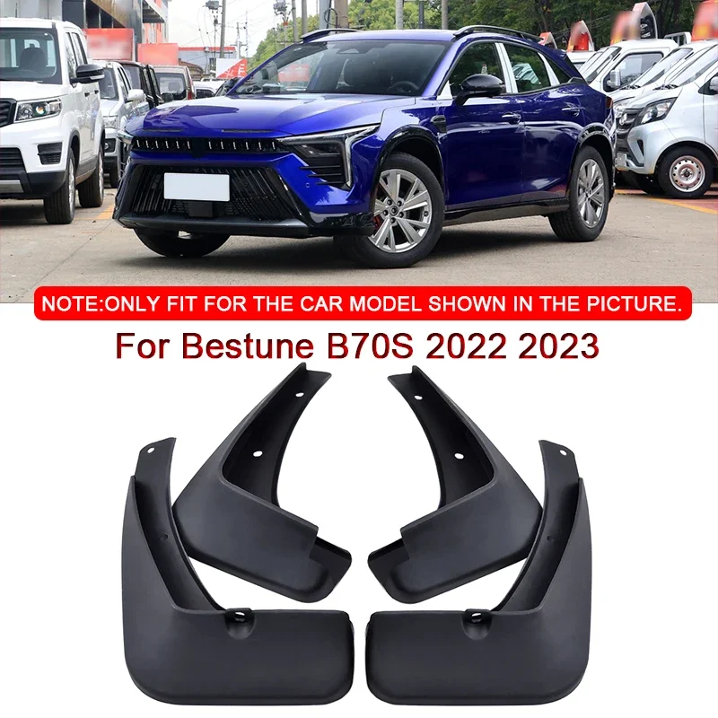 ABS Car Mud Flaps Splash Guard Mudguards Car Styling Fit For Bestune B70S 2022 2023 MudFlaps Front Rear Fender Auto Accessories