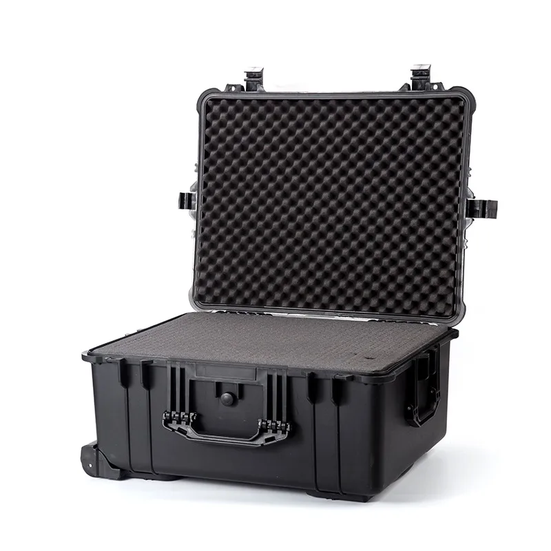 Handle Rolling Promotion Waterproof Trolley Protective Hard Case  Tool Case with Foam