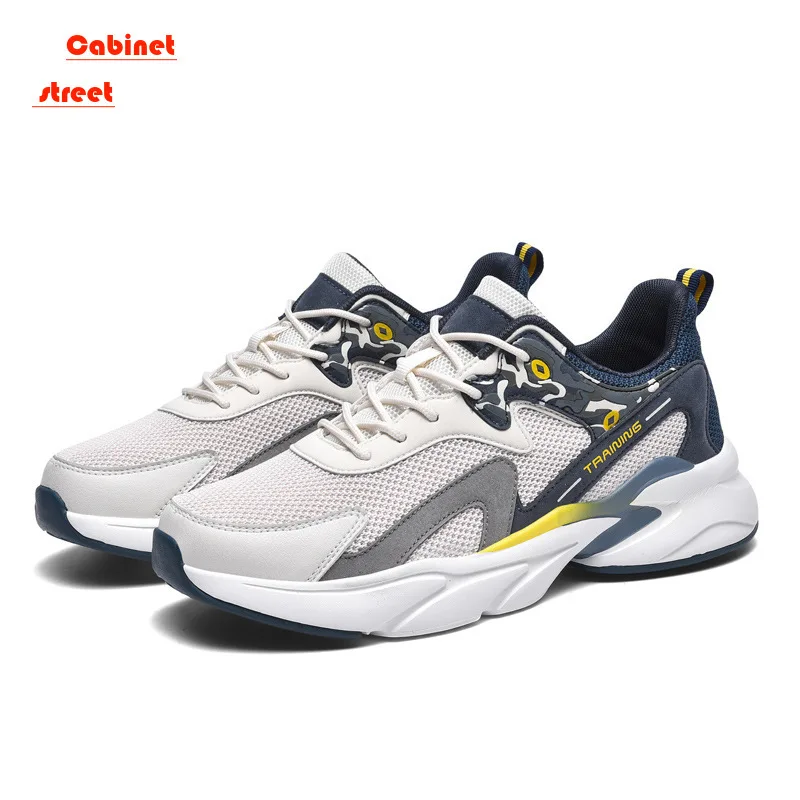 

2024 New Plus Size Casual Sports Men's Full Palm Cushioned 45 Running Sports Men's Fall Mesh Surface Breathable Casual for Men