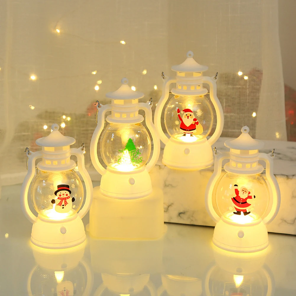 Bateria LED luz de Natal sem fumaça lâmpada vintage, 3 modos, decoração para pequenos espaços