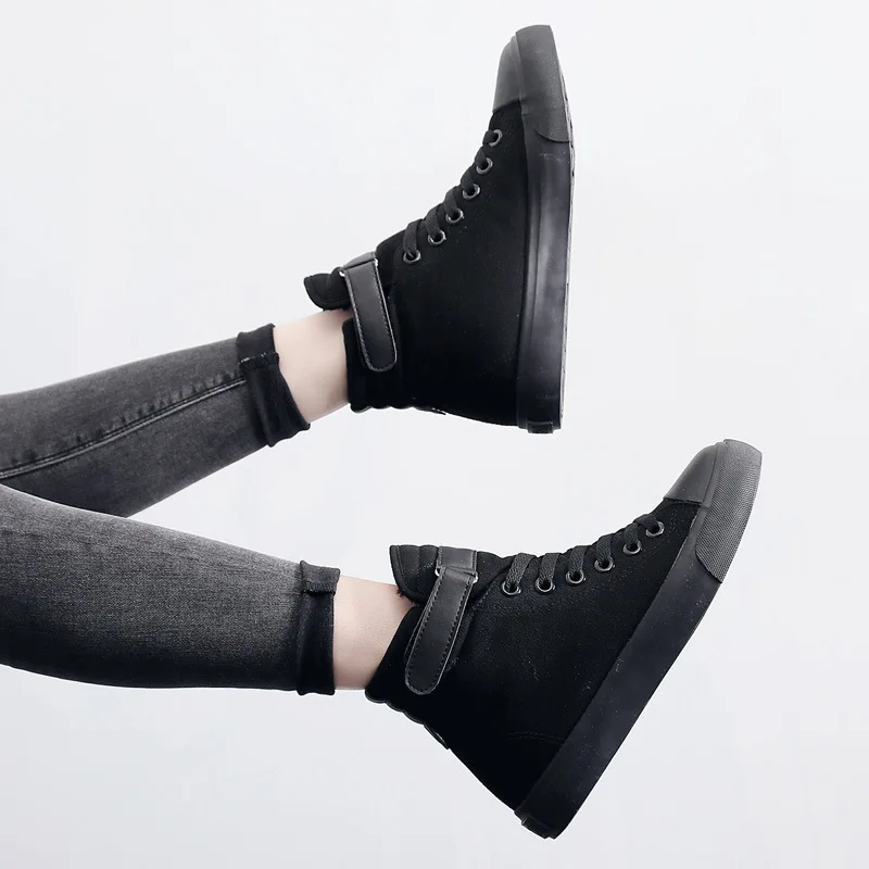 Shoes Women Boots High-top Sneakers Spring Autumn Fashion Casual Loafers Woman Flats Skateboard Vulcanize Shoes Ladies Female