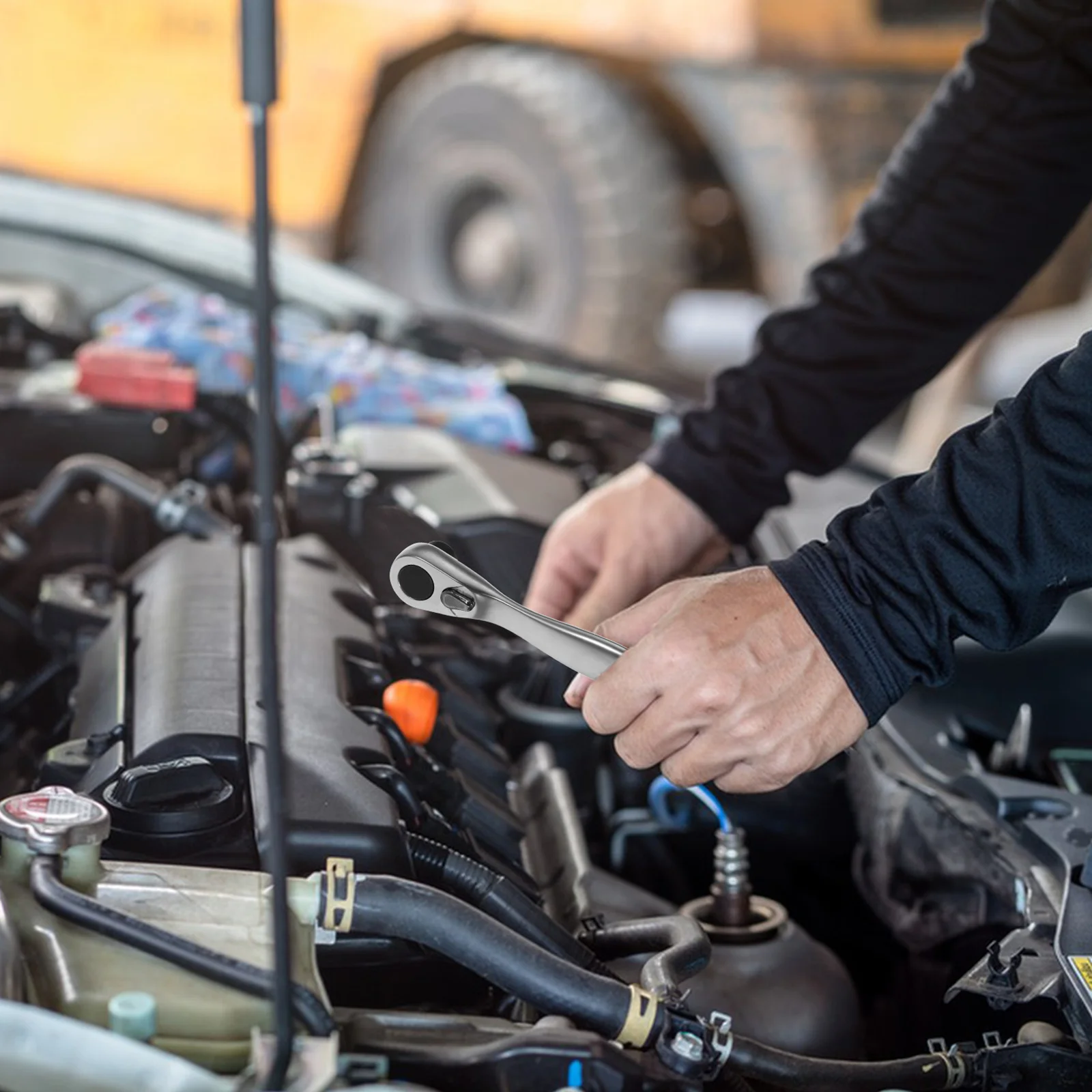 

Ratchet Screwdriver Wrench Quick Release Mini Tool High Hardness Sturdy Versatile Portable 72 Tooth Reversible Mechanism Home