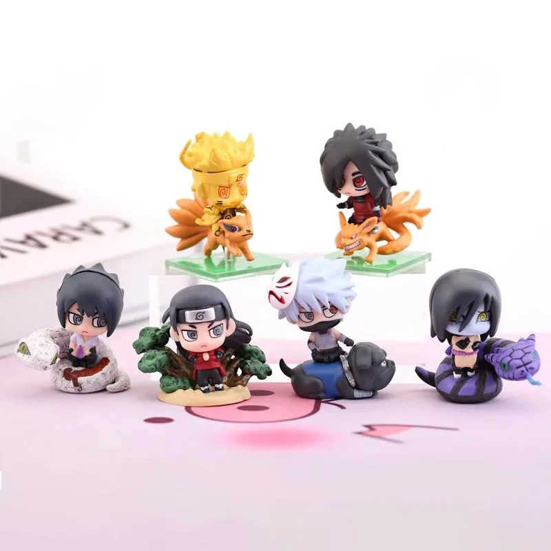 

Аниме Фигурка Petit Chara Land NARUTO SHIPPUDEN Blind Box Sakata Gintoki Hatake Kakashi Hijikata Toshirou Модель игрушки подарки для мальчиков