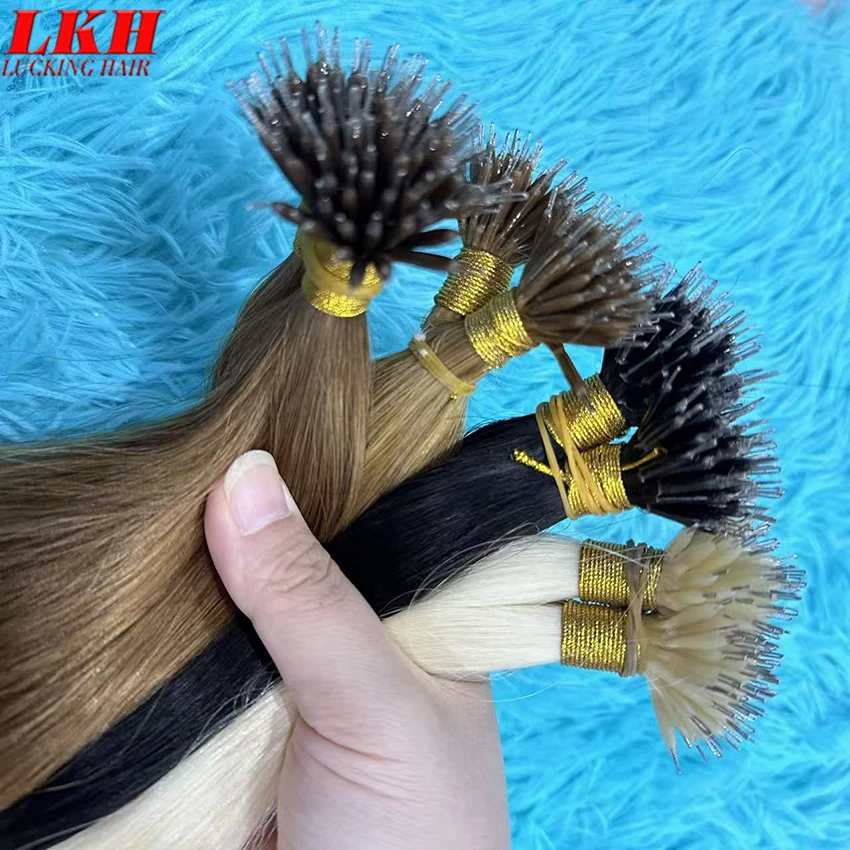 

Платиновые нано-кольца для наращивания волос, натуральные микробусины, наращивание волос, прямые волосы Remy, оригинальные человеческие волосы с микрокольцами, чистый цвет