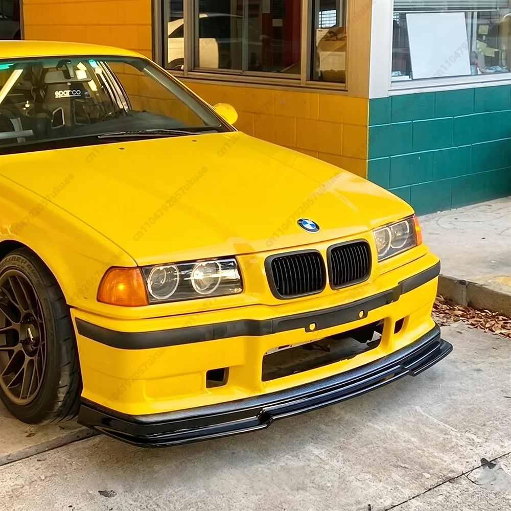 For BMW E36 M3 318i 323i 325i 320i 328i 1990-2002 Gloss Black Front Bumper Lip Diffuser Air Dam Splitter ABS Body Kits Tuning