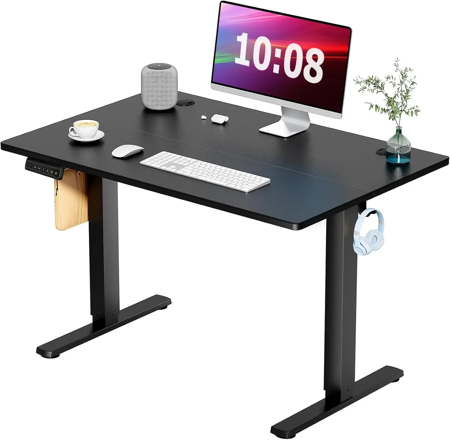 

Standing Desk, Adjustable Height Electric Sit Stand Up Computer Table, 48x24 Inch Ergonomic Rising Modern Lift Motorized Gaming