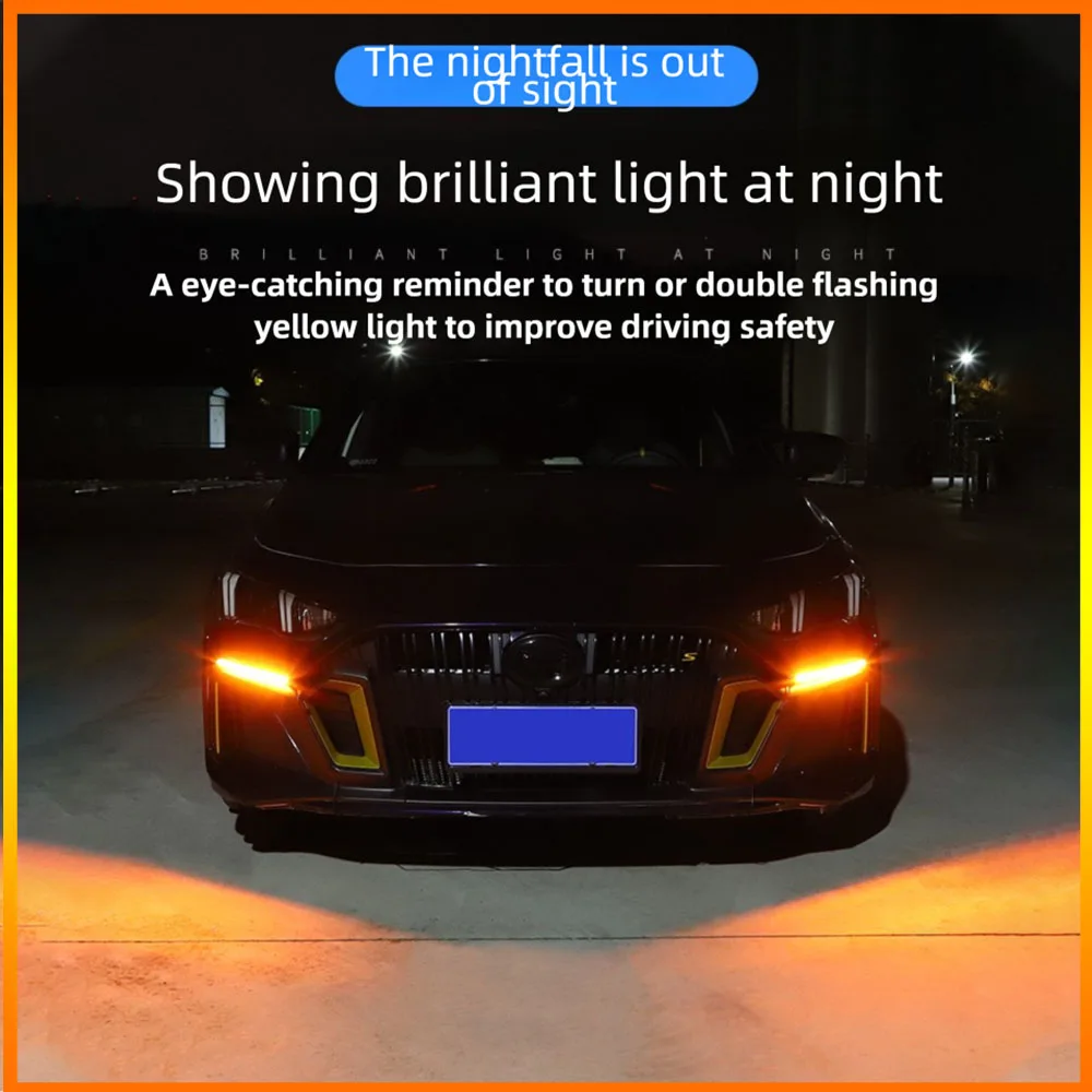 

Car Universal Modification Decorative Lights, LED Waterproof Daily Running Lights, Running lights, Turn Signals, Start Scanning