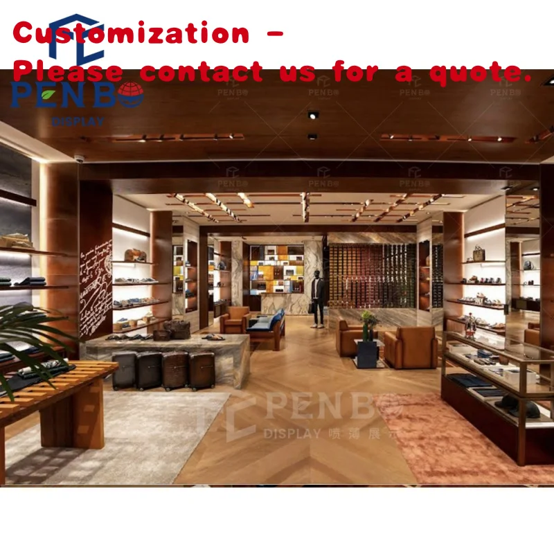 

custom.Customized Exclusive Wood Clothing Shops Decorations Handbag Suit Garment Shop Decoration Design Wooden Clothing Store Fu