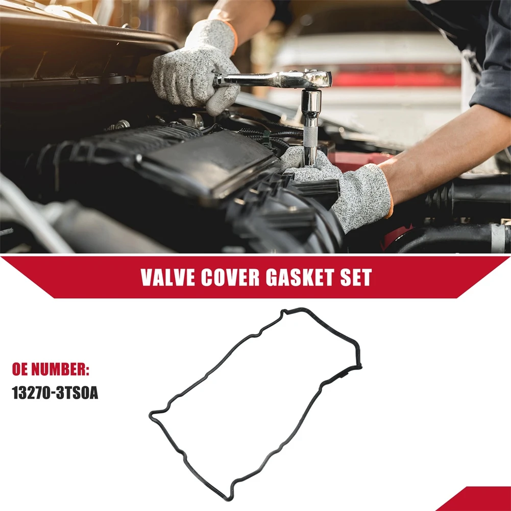 Cylinder Head Gasket For Nissan Valve Cover Gasket Auto Head Gasket Black Valve Cover Gasket Stable Characteristics