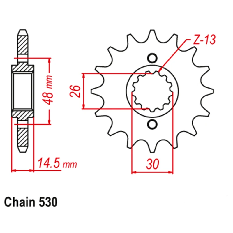 LOPOR 530 CNC 17T 44T Front Rear Motorcycle Sprocket for Honda  CBR1100 XX V W X Y Blackbird  CBR1100XX CBR 1100  1997-2007