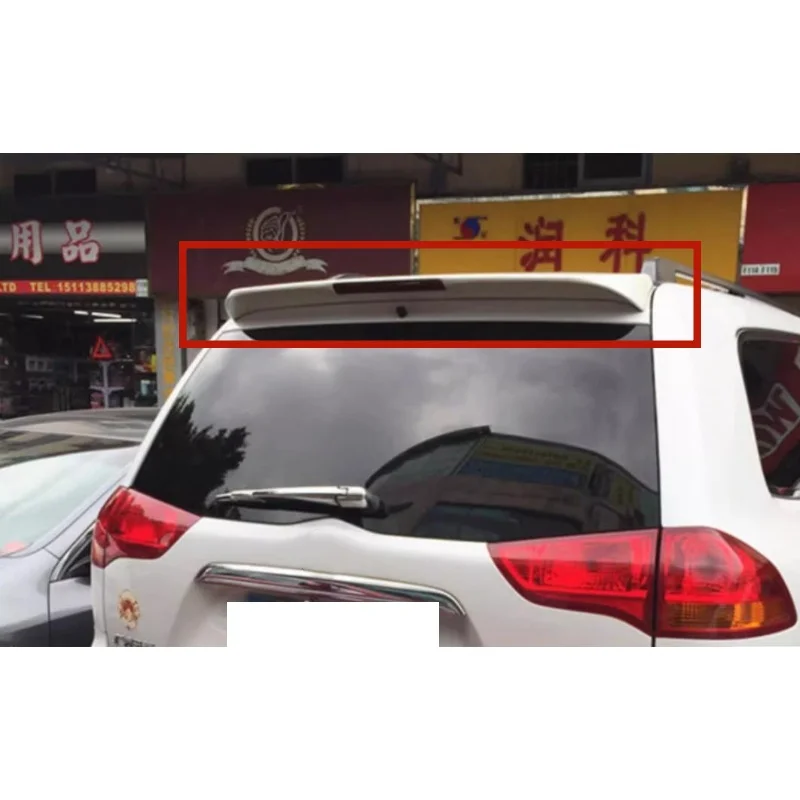 

Car Undercoat Rear Spoiler for Mitsubishi Pajero sport 06-15 modified Tail Wing with lamp trunk wing ABS Auto Accessories