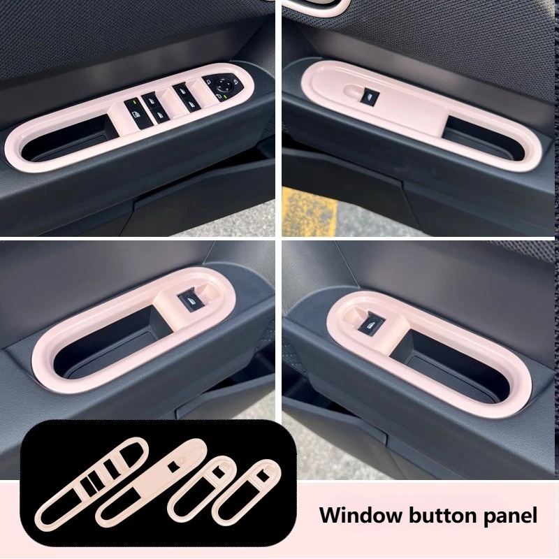 

For MINI 3 Doors 5 Doors F65 F66 2025 Car Interior Sticker Frame Modified Pink Central Control Screen Out of Trend Accessories