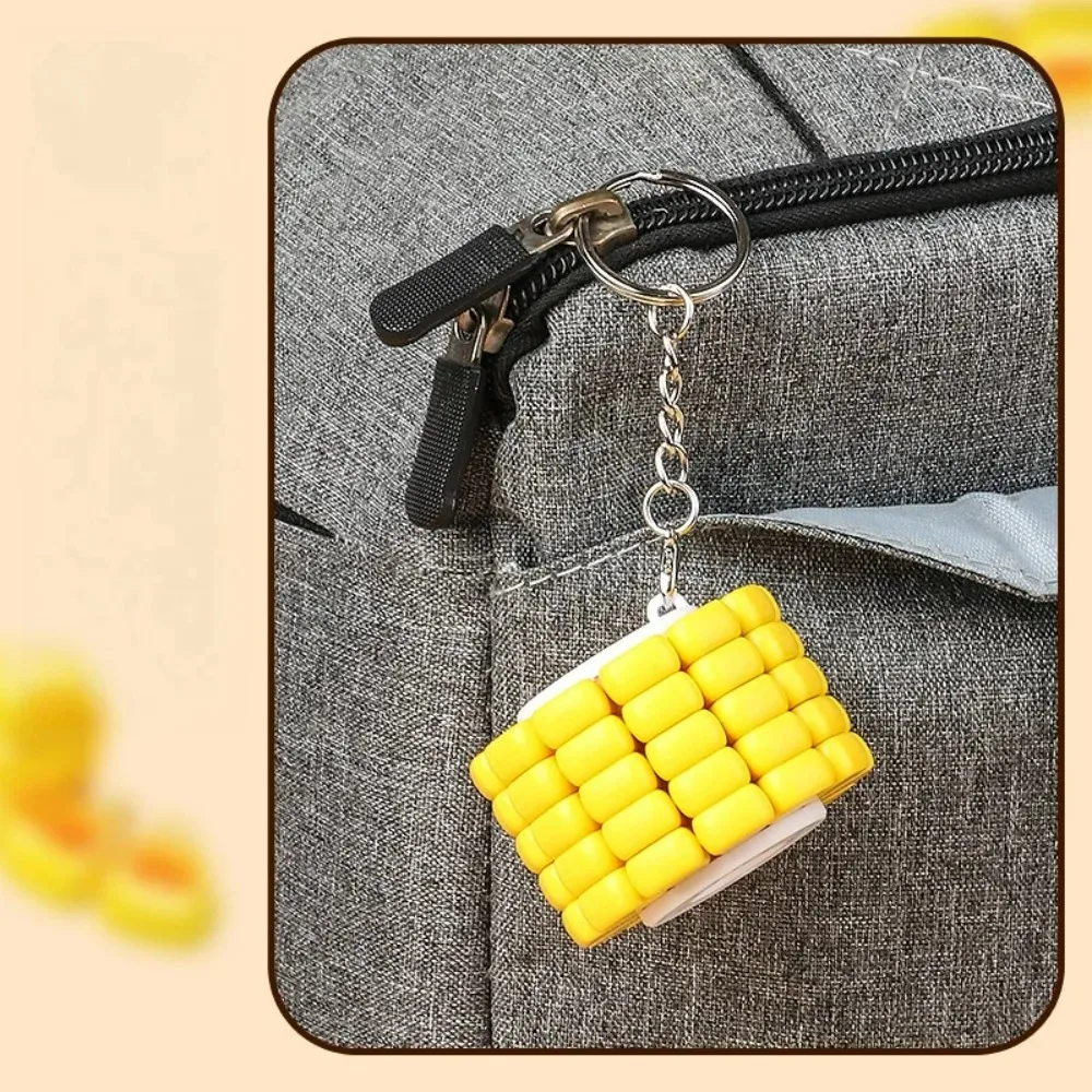 DIY 3d llave de maíz colgante bolsa encanto bloque de construcción rompecabezas juguetes cubo mágico alivio del estrés juguete Fidget juguete cerebral juguete de entrenamiento