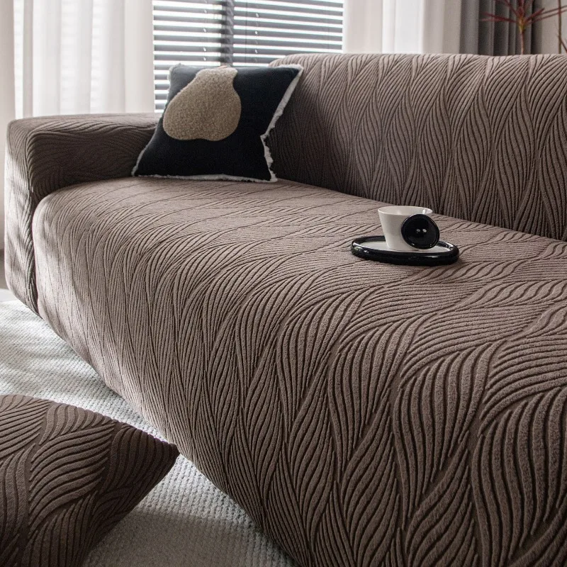 

Простой жаккардовый бархатный чехол для дивана, новый универсальный чехол для дивана Four Seasons для гостиной, все включено, противоскользящая подушка для дивана