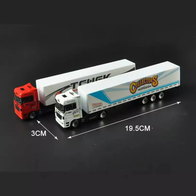 1:64 Scale Children Alloy Car Model Transporter Container Truck Boy Children Toy Car Gift Creative Gliding Transport Vehicle Toy - view 3