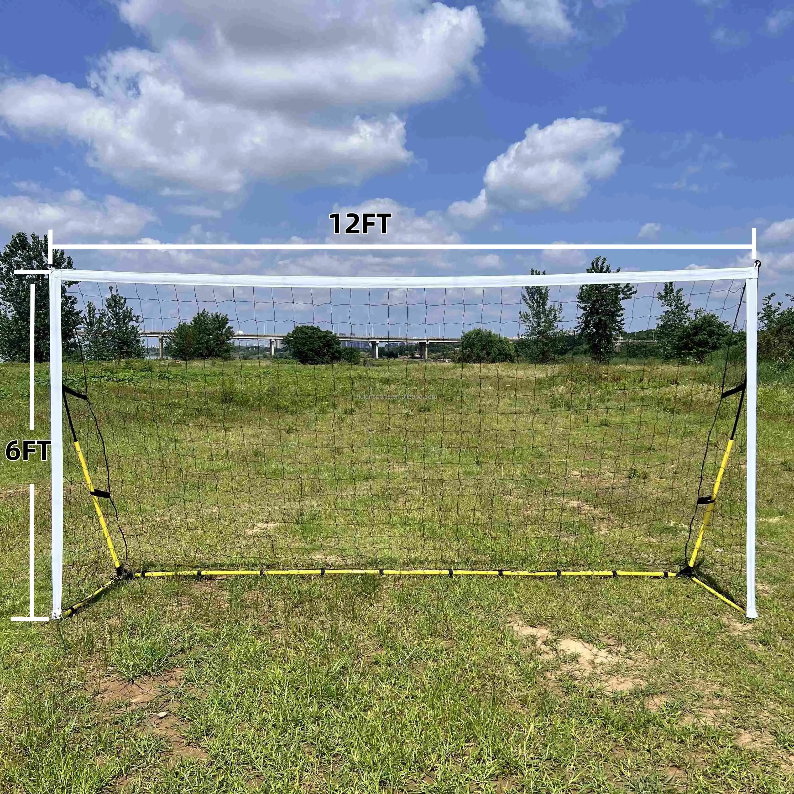 12x6ft Foldable Soccer Goal, Quick Setup with Carry Bag for Daily Practice