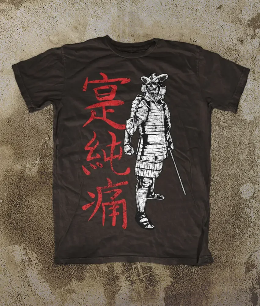 

Retro Samurai Skeleton Warrior T-Shirt 100% Cotton O-Neck Short Sleeve Summer Casual Mens T-shirt Streetwear