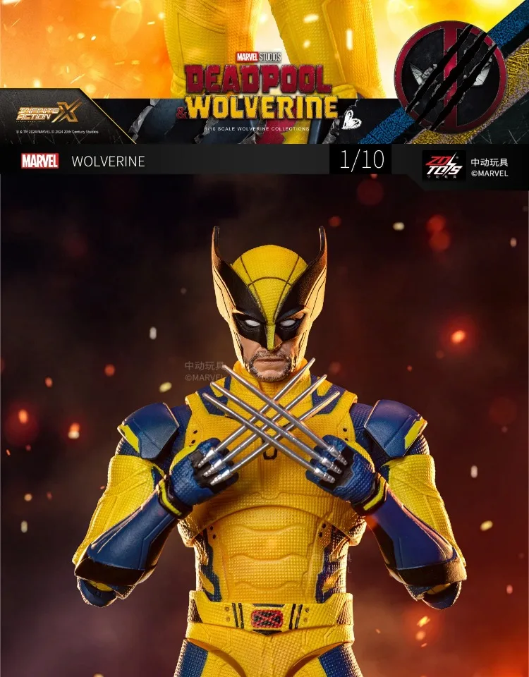 ZD Toys film 1:10 Deadpool & Wolverine Action figures Deadpool Boxed Wolverine Collection Adult Action Figures