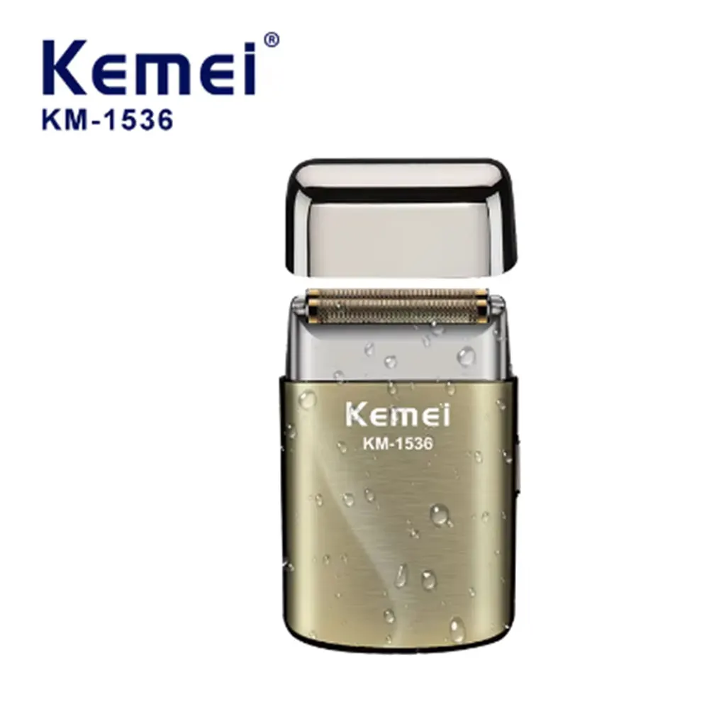 

KEMEI KM-1536 Portable Travel Men Electric Shavers Double Knife Net Usb Rechargeable Electric Shaver For Men Hair Beard Razor