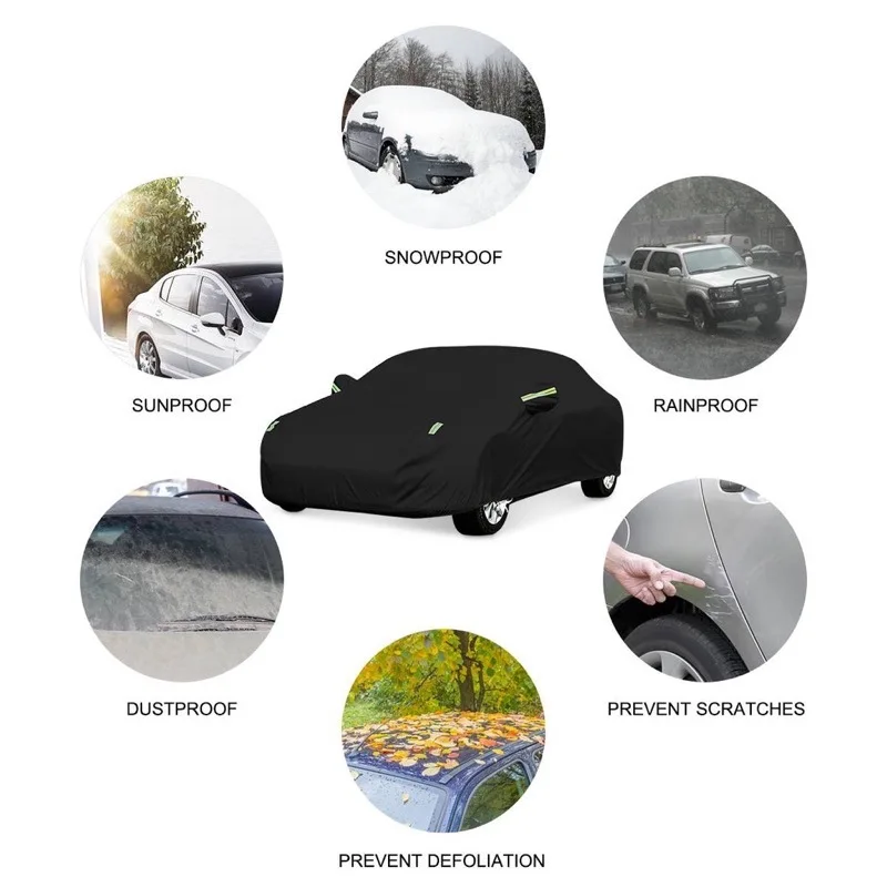 Outdoor Car Cover Waterproof Dustproof UV Sun Protection, Full Car Protector Exterior Parts For Subaru Impreza GC GD GE GJ GK - view 6