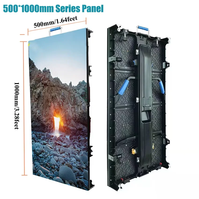 Digital P4.81mm full color SMD1921 500*1000mm outdoor rental cabinet LED display led panel advertising billboard screen