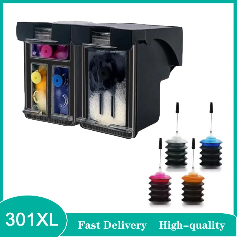 Vilaxh 301XL 301 301xl Ink Cartridge for HP 301 XL For HP Printer Deskjet 2050 1000 1050 2510 3000 3054 Envy 4500 4502