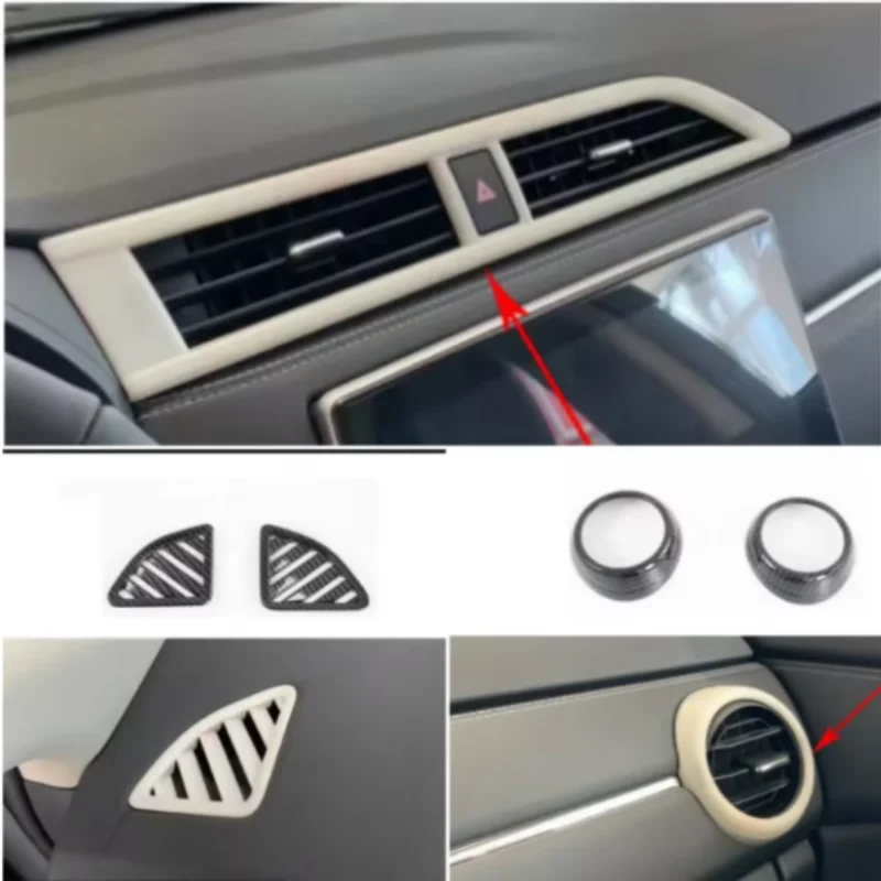 

LHD For Mitsubishi ASX 2020-2023 Car Front Upper Air Condition Vent Outlet Cover Trim Interior Accessories