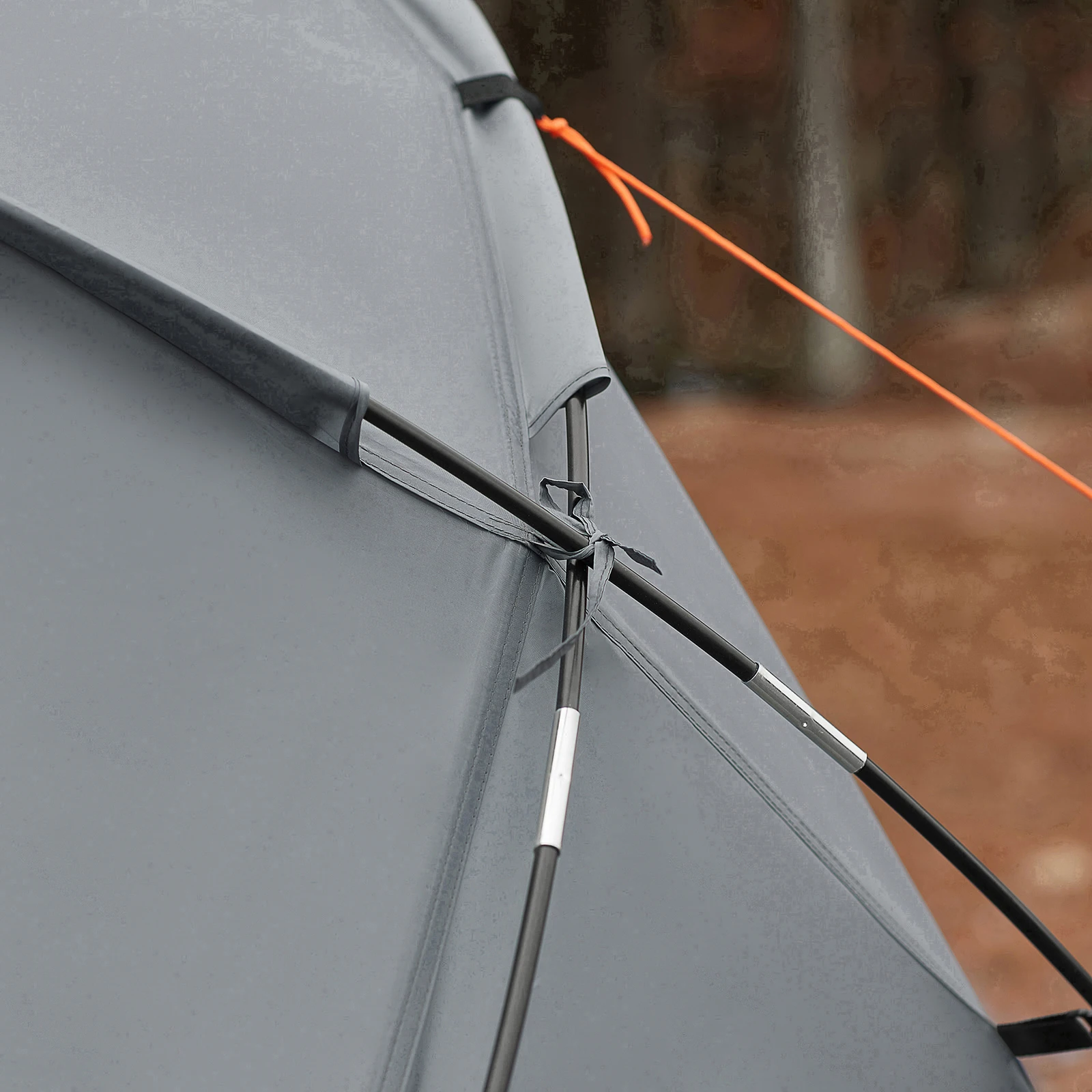 SoBuy OGS60-L-HG Survival-Zelt Feldbett mit Zelt Feldbett 4 in1 Camping Set mit Schlafsack und Zubehör Zelt 2 Person – Detail 11